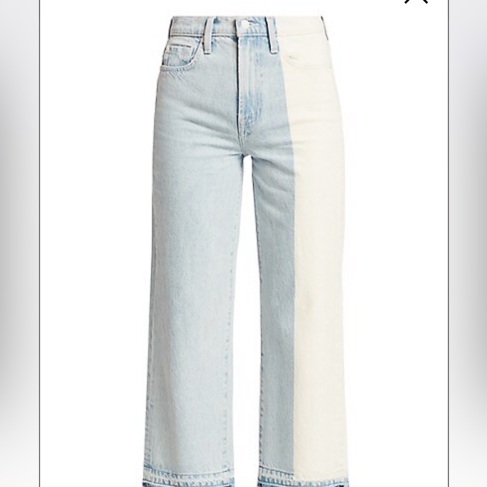 7 for all Mankind Alexa High-Rise Wide Legs  Cropped Jeans